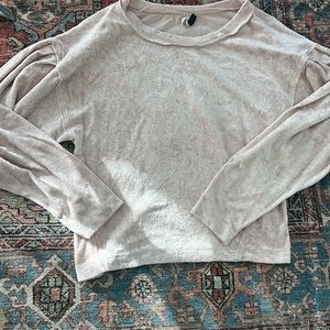Free People Celvet long sleeve top 💕